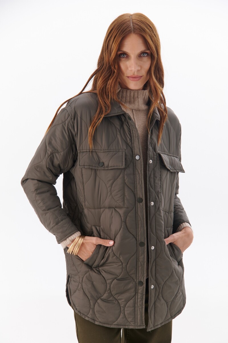 CHAQUETON MATELASSE VERDE