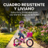 Bicicleta infantil Shengdi Rod 12 Canasto Parrilla Rueditas Color Rosa Oscuro