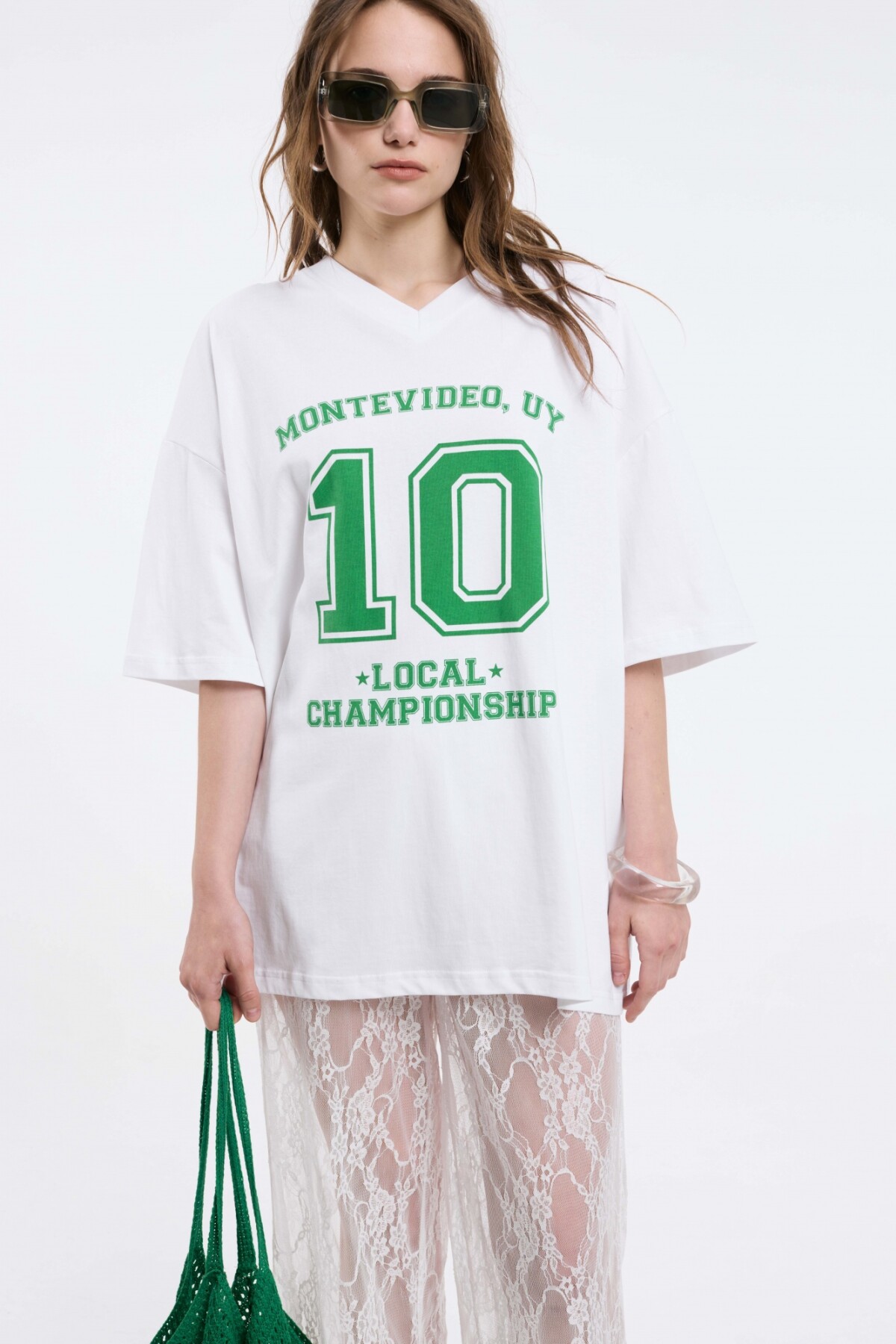 Remera Jodie Blanco/Verde