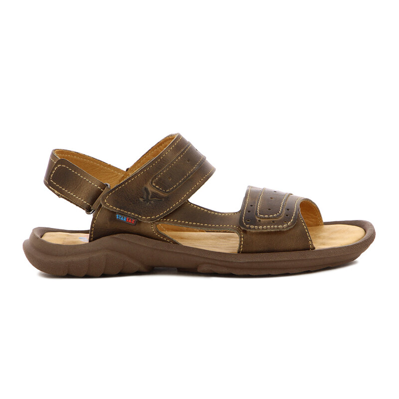 Starsax Sandalia Hombre Franciscana C/velcro Sesamo
