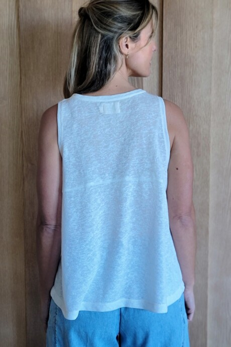 Musculosa Lirio Blanco