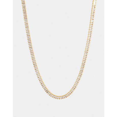 Collares Cortos Bañada en Oro Dorado