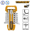SET 17PCS CRIQQUE + DADOS 1/2´´ CR-V INGCO HKTS12171 SET 17PCS CRIQQUE + DADOS 1/2´´ CR-V INGCO HKTS12171