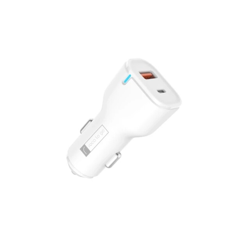 Cargador Auto Roca To Go 20W PD + QC3.0 CARGADOR INTELIGENTE AUTO ROCA TO GO 20W+QC 3.0 | USB A QC 3.0 + USB C/PD (SIN CABLE)