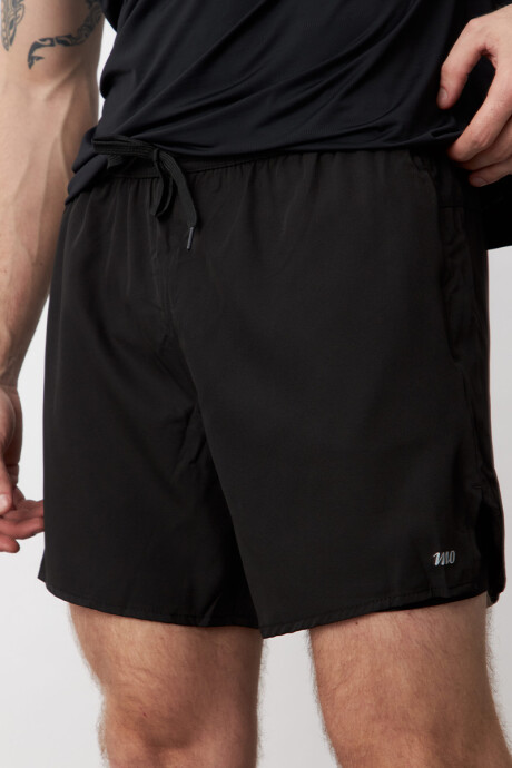 Short deportivo con calza Negro