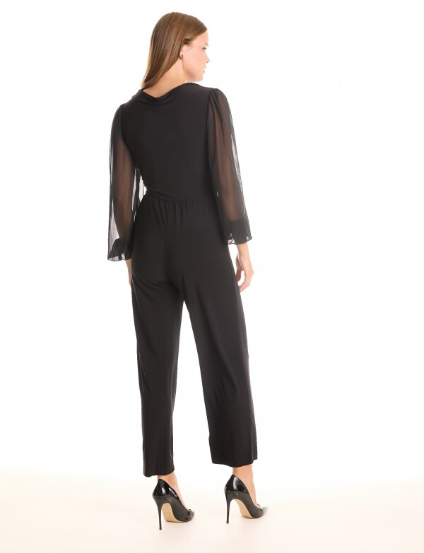 Enterito Mangas De Gasa NEGRO