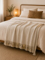 MANTA DECORATIVA BEIGE (V)