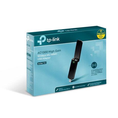 Adaptador de Red Tp-Link Usb Archer T4u Dual Band Ac1300 001