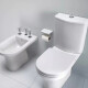 SANITARIO BIDET VARESE BLANCO BRILLO PARA BAÑO LOZA 000
