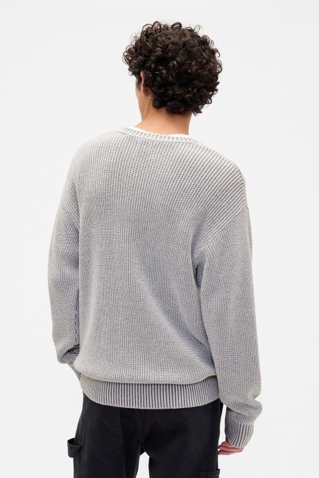 Buzo Rib Hombre Light Grey 1