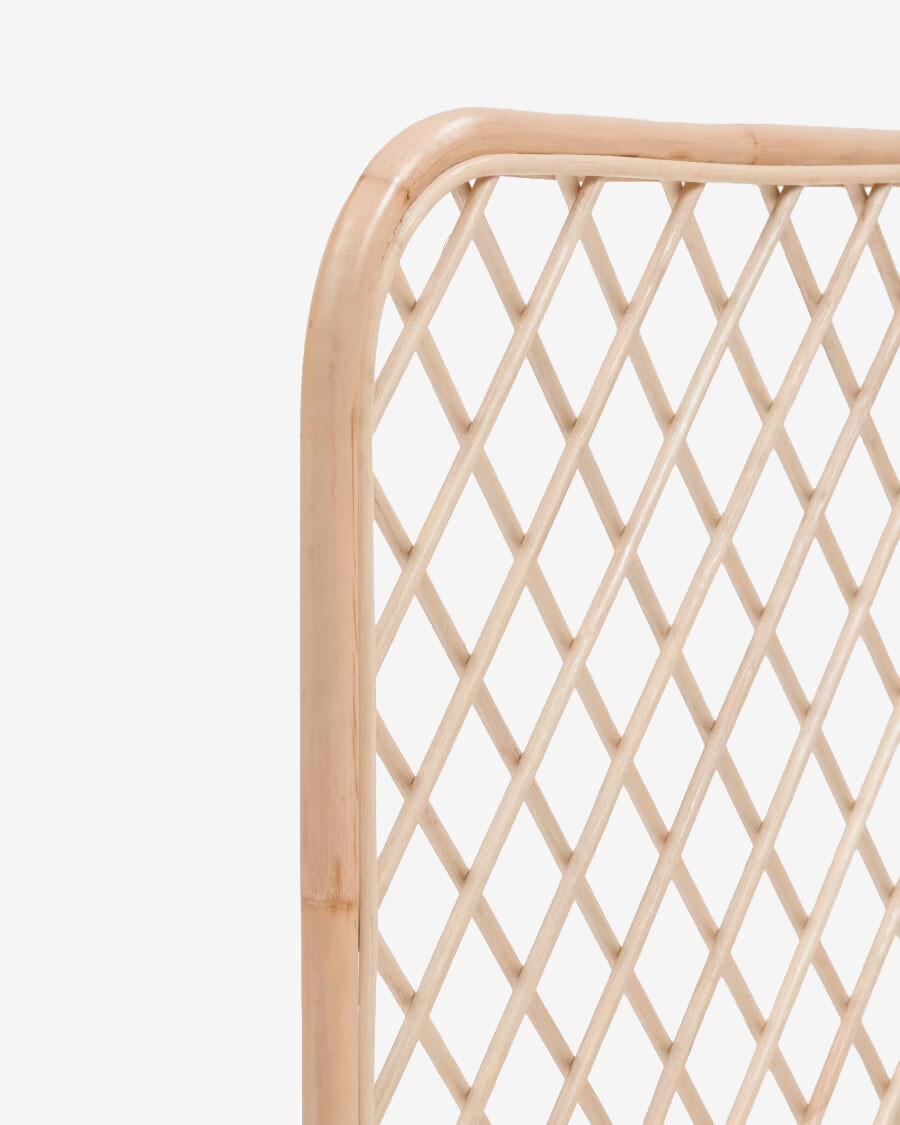 Cabecero Citlalli de ratán con acabado natural para cama de 90 cm Cabecero Citlalli de ratán con acabado natural para cama de 90 cm