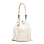 MARC JACOBS -THE LEATHER BUCKET BAG Blanco