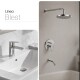 JUEGOS DE GRIFERIA LAVATORIO BAJO DUCHA BRILLO BLEST CROMO