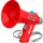 Megafono Altavoz Infantil Cambio De Voz Grabador Rojo