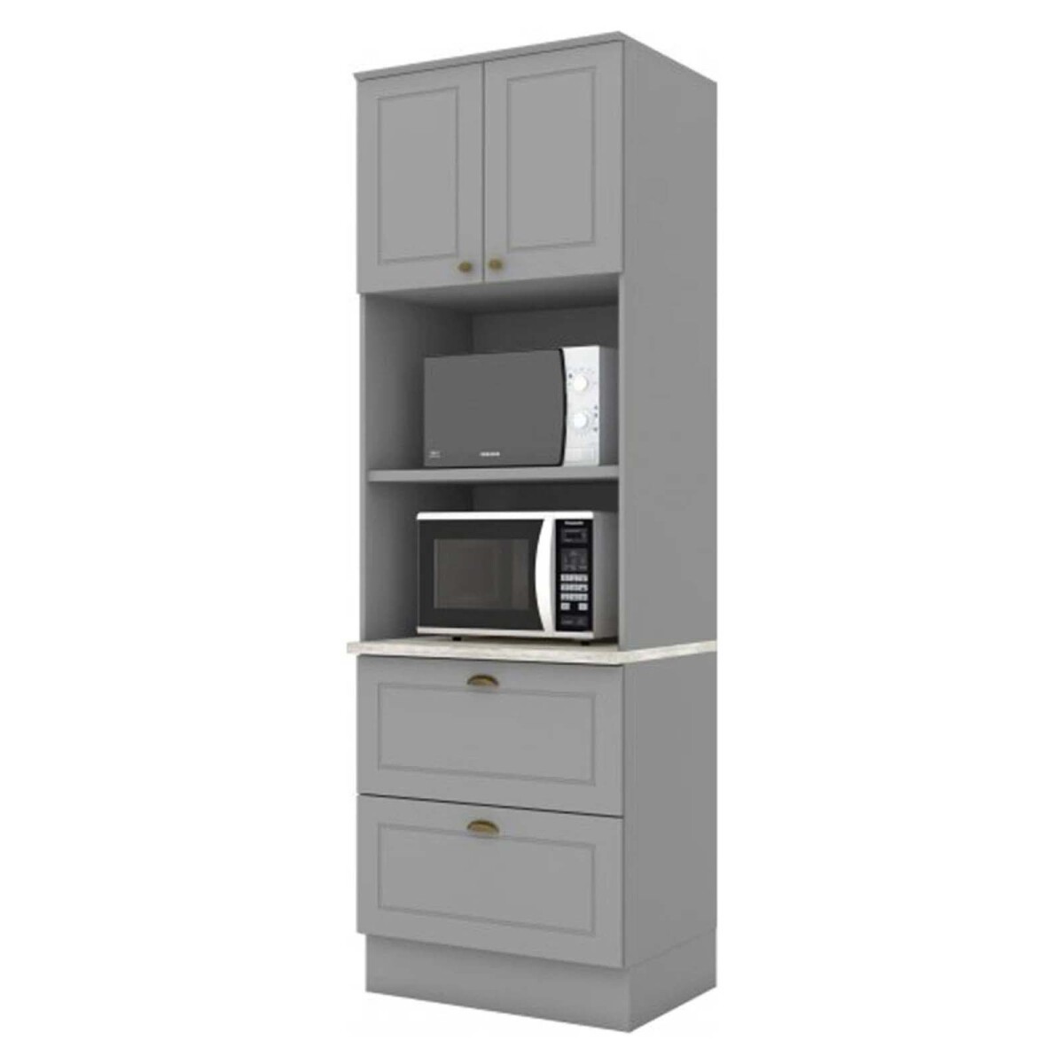 ARMARIO DE COCINA - MDF GRIS AMERICANA 