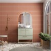 Mueble de baño de pie Suez Verde 80cm mesada granito sin bacha Mueble De Baño De Pie Suez Verde 80cm Mesada Granito Sin Bacha