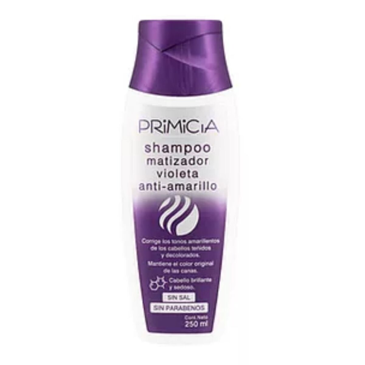 Primicia Shampoo Matizador Violeta 250ml – Neutraliza Tonos Amarillos 