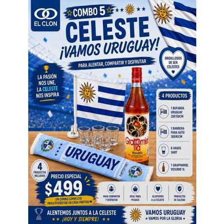 Combo Celeste Nº5 Combo Celeste Nº5