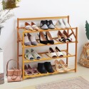 ORGANIZADOR ZAPATERA 4 ESTANTES DE BAMBU PLEGABLE 68X23X60CM ORGANIZADOR ZAPATERA 4 ESTANTES DE BAMBU PLEGABLE 68X23X60CM