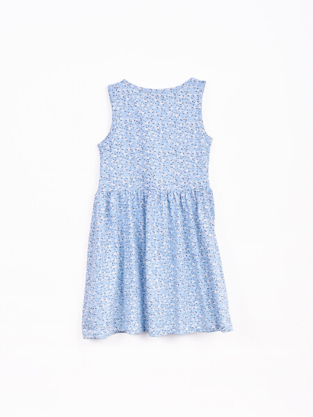 VESTIDO POPURRI CELESTE