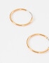 Aros Argollas Bañada en Oro Aros Argollas Bañadas En Oro - Dorado