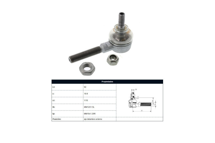 Puntero Mercedes Benz 190 D (W201) 82-93 Der/Izq Puntero Mercedes Benz 190 D (W201) 82-93 Der/Izq