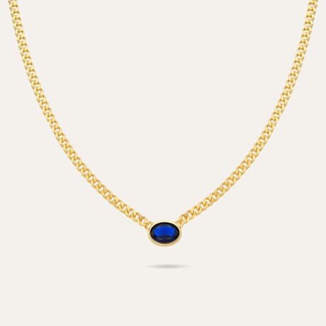 Collar Eternity Blue - Plata y Baño de Oro Collar Eternity Blue - Plata y Baño de Oro