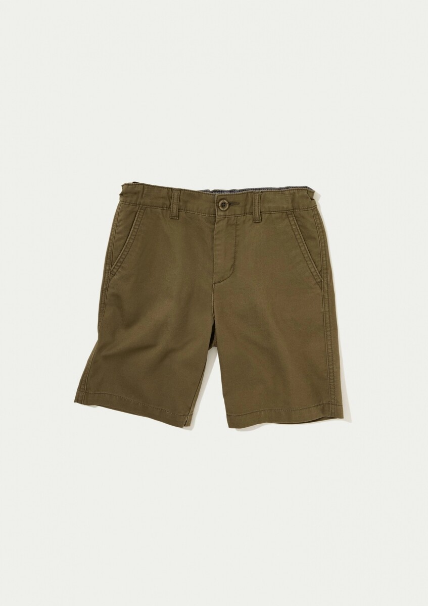 BERMUDA INFANTIL CON BOLSILLO - VERDE 