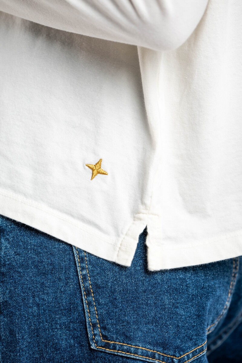 Remera Manga Larga Lavada Nacar