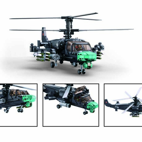 Helicoptero de combate para armar + Figuras 913 pcs Helicoptero de combate para armar + Figuras 913 pcs