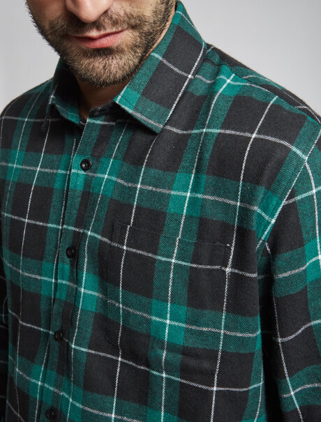 Camisa franela verde