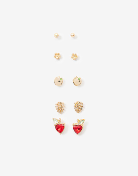 Aros Sets Metal Set De Aros Frutales - Dorado