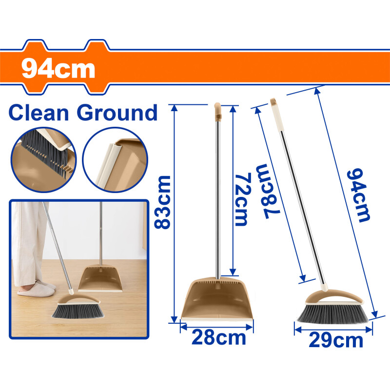 SET ESCOBA + PALA WADFOW WBRS5102 SET ESCOBA + PALA WADFOW WBRS5102
