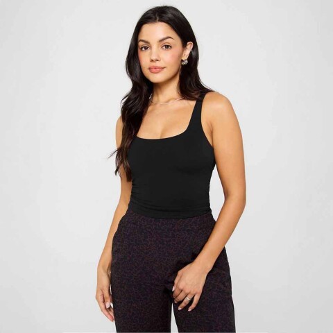 Top PureLuxe Built-In Bra Mujer Black