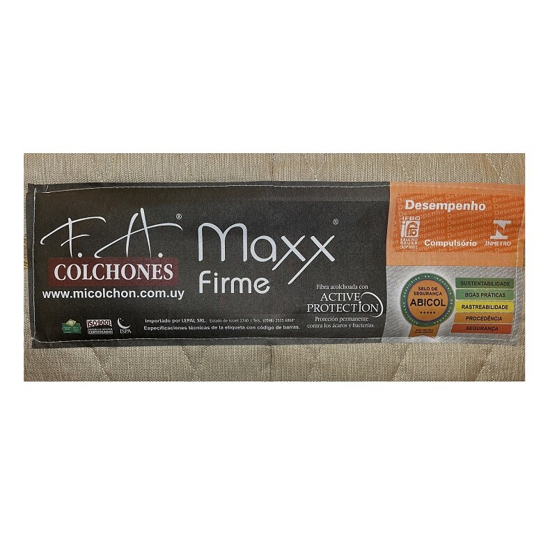 Somier Espuma Maxx Firme Joy Dos Plazas 138x188x57