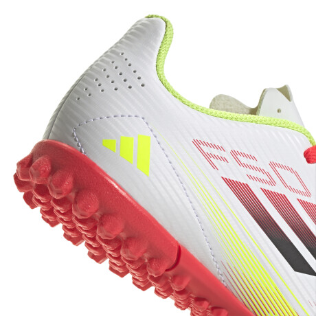 adidas F50 CLUB TURF BOOTS KIDS White/Yellow/Red