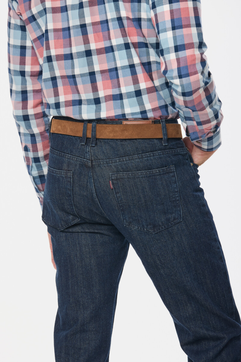 PANTALÓN DE JEAN CLÁSICO - Azul Oscuro 