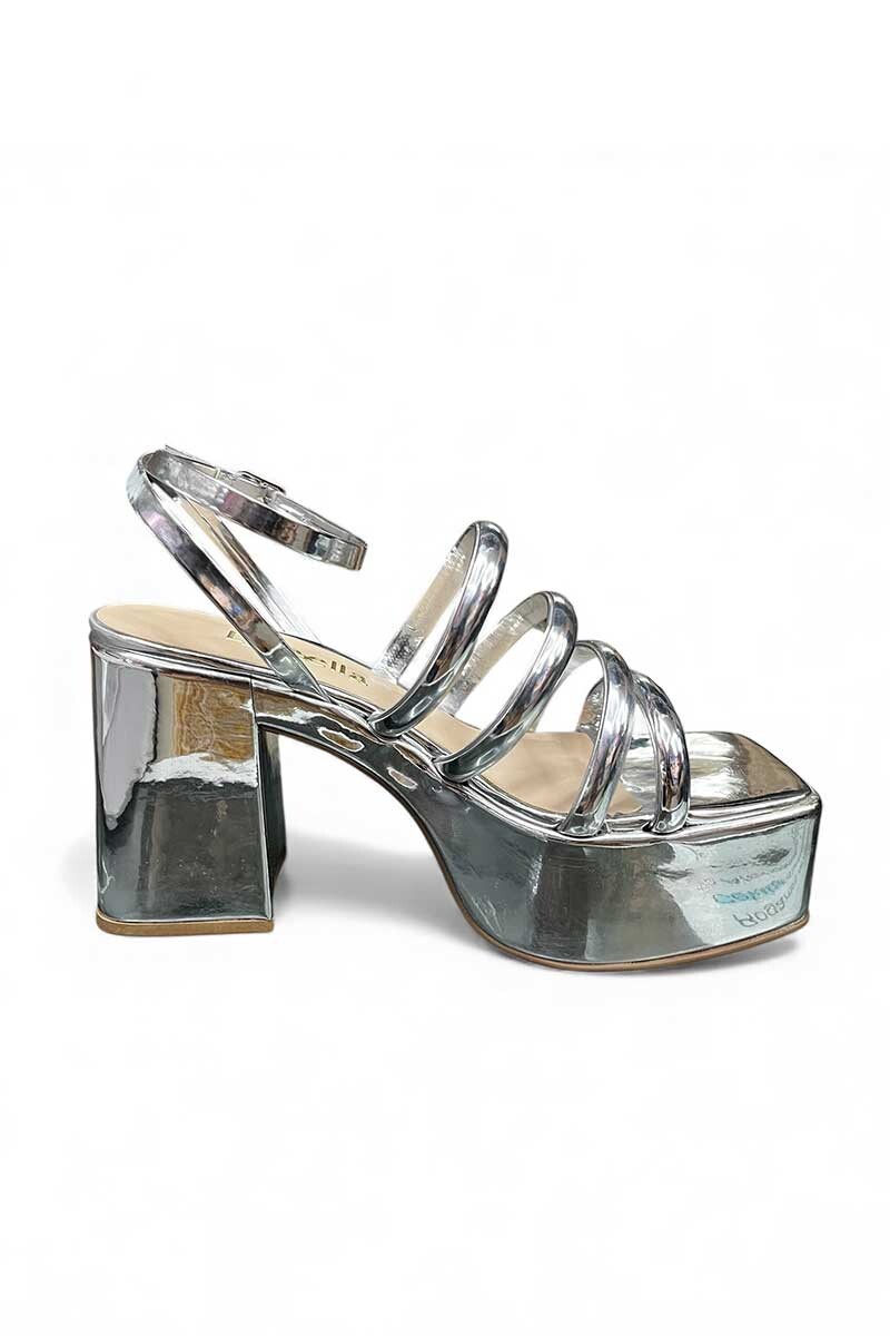 SANDALIA LISBELA PLATAFORMA Plateado