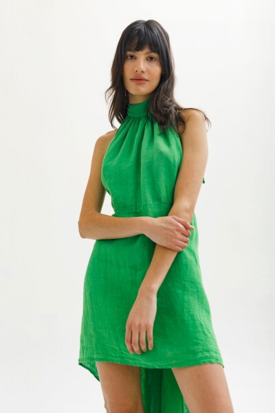 Vestido Mediterraneo Verde Esmeralda
