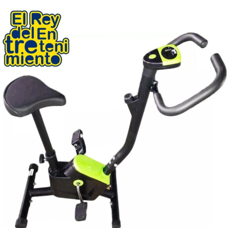 Bicicleta Fija Ergométrica Reforzada Altura Ajustable Negro