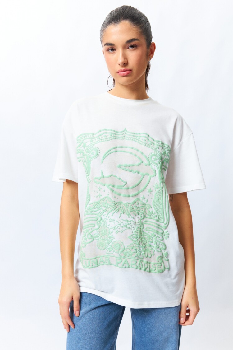 REMERA LUNAR PARADISE Blanco