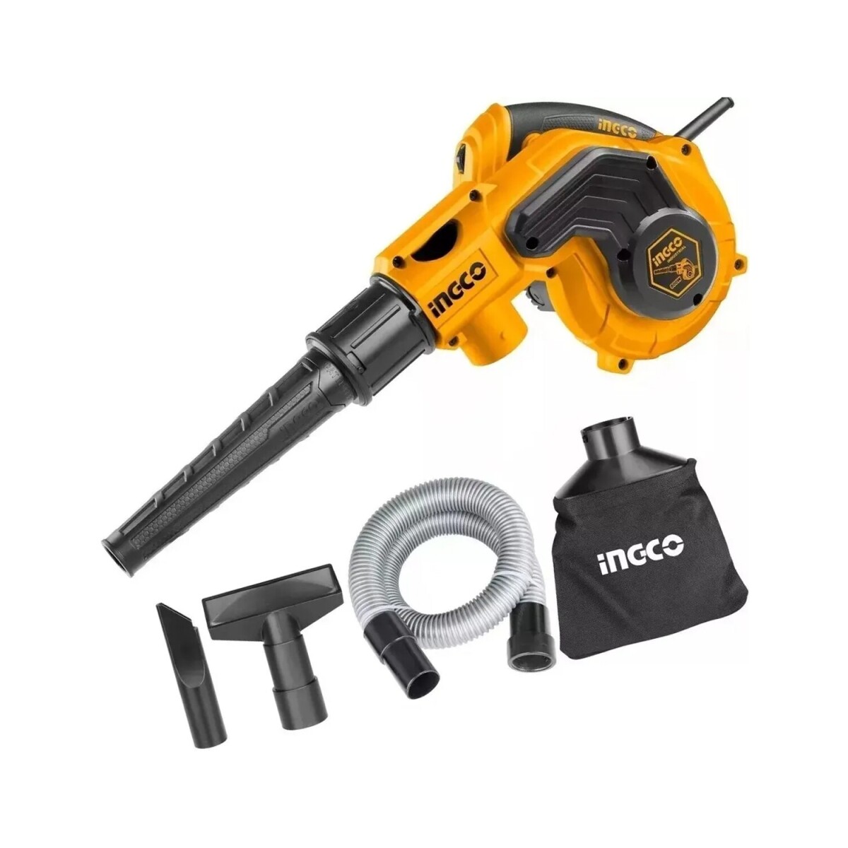 Sopladora y aspiradora Ingco 800w con accesorios 