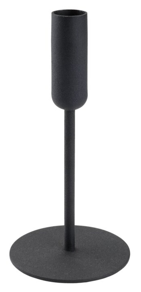 Portavelas OLAV Ø9xH18 cm negro. 