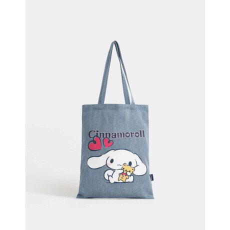 Tote Bag Denim ''cinnamoroll'' Combinacion Multicolor