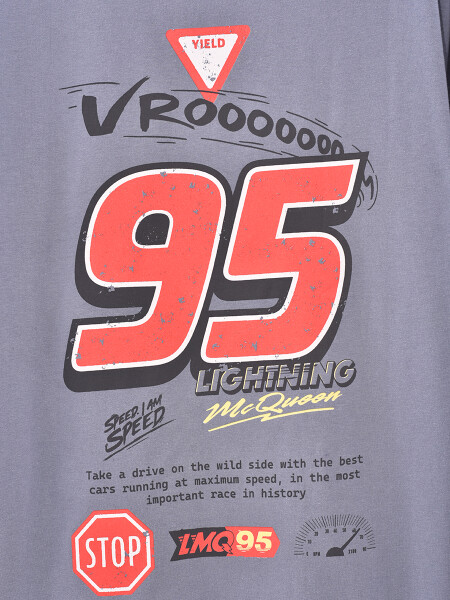 REMERA SPEED WAY GRIS CLARO