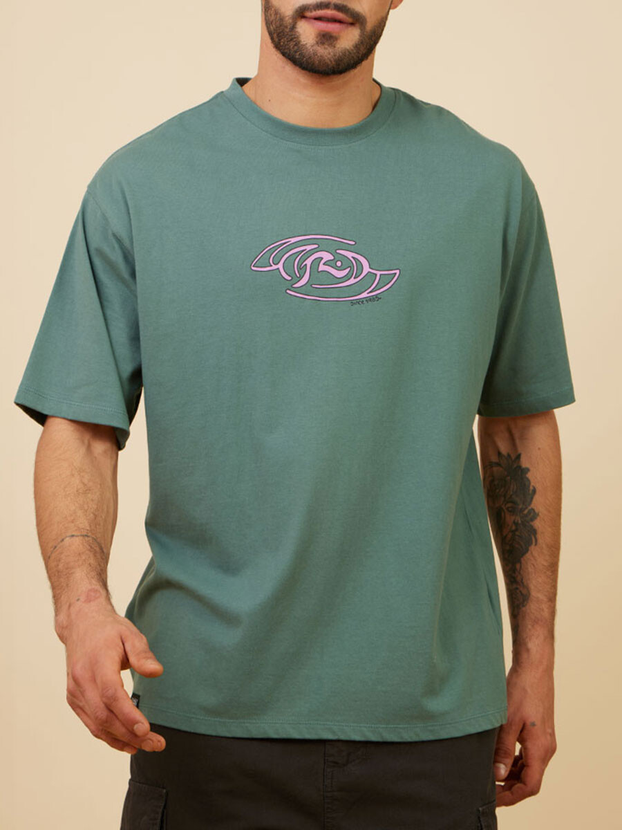 T-SHIRT TIMOR RUSTY - Verde Oscuro 