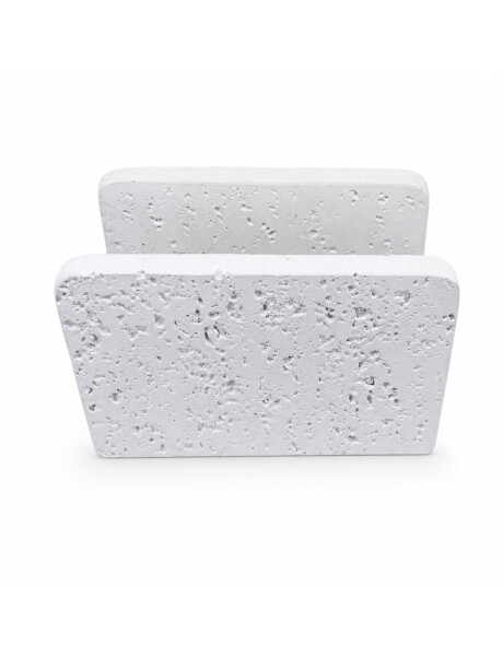 SERVILLETERO STONE 11.5X6X7.8CM BLANCO SERVILLETERO STONE 11.5X6X7.8CM BLANCO