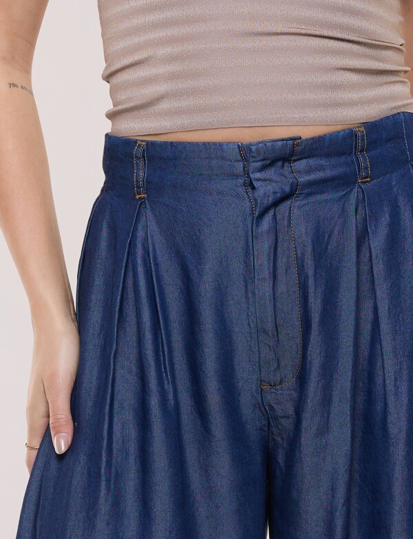 Pantalón Lyocell Wide Leg JEAN OSCURO