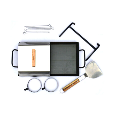 Plancha 35X65 + 2 moldes + 6 pinchos + 1 espatula + 2 tapas + patas SET EXPERTO