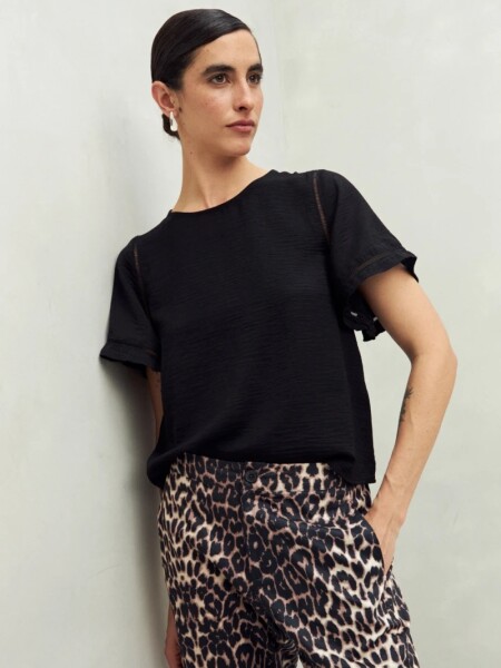 BLUZA D.CASSIN CACTUS NEGRO